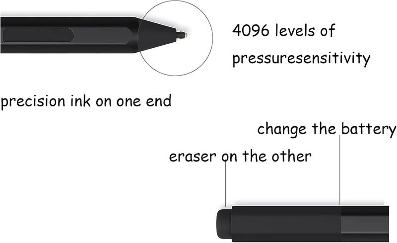 Anglepingping Pen 1776 for Microsoft Surface Pen 1776 (EYU-00001),Compatible with Microsoft Surface Pro 9/8/X/7+/6/5/4/3/Surface 3,Surface Go 3/2/1,Surface Laptop/Studio/Book 4/3/2/1 - Image 2